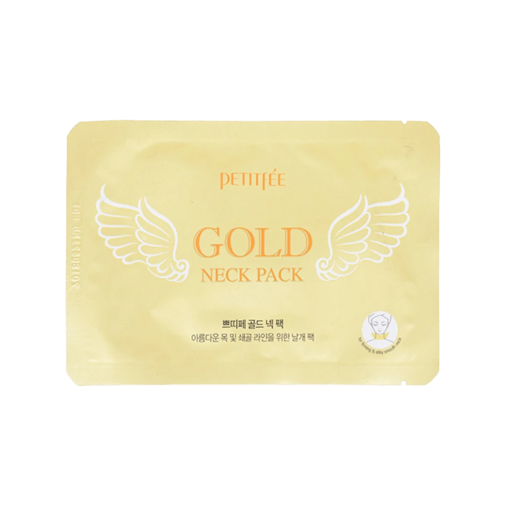 Petitfee gold neck pack hydrogel angel wings 1000x1000