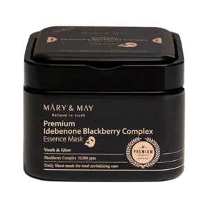 Mary & May | Premium Idebenone Blackberry Complex Essence Mask | Surisuri